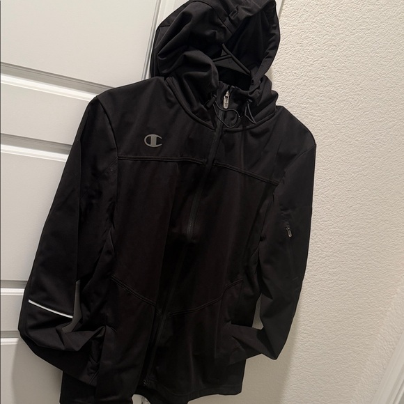 Women’s champion soft shell Black Hooded Jacket - Picture 2 of 10